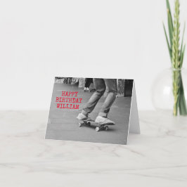 Custom Skateboard Geburtstag oder Dankeschön Card Dankeskarte