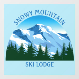 Custom Ski Lodge Colorado Mountain Vacation Zuhaus Wandaufkleber