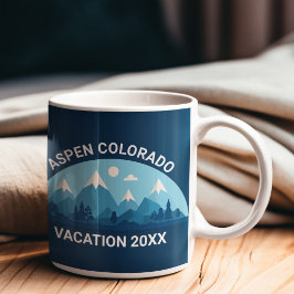 Custom Ski Town Colorado City Mountain Kaffeetasse