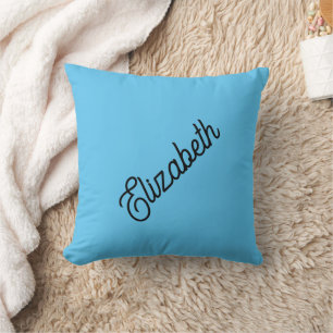 Custom Sky Blue Throw Pilze Ihr Name hier Kissen