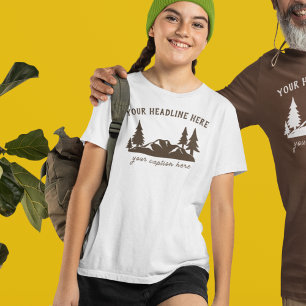 Custom Slogan Wandern, Camping, Outdoorsy T-Shirt