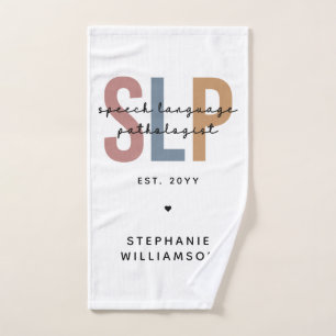 Custom SLP Speech Language Pathologe Handtuch