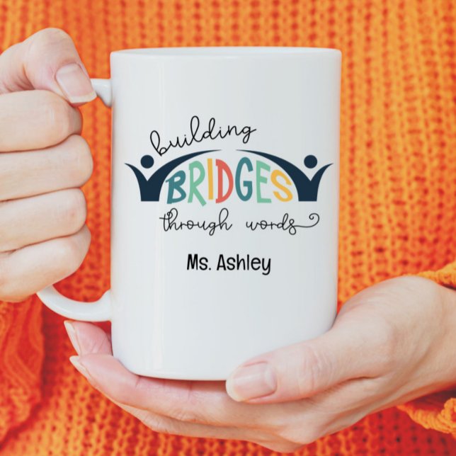 Custom SLP Speech Language Pathologe Therapist Zweifarbige Tasse (Von Creator hochgeladen)