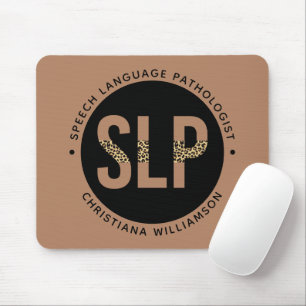 Custom SLP Speech Pathologe Leopard Druckgeschenke Mousepad