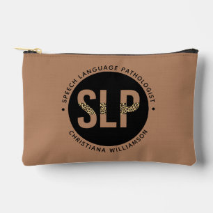 Custom SLP Speech Pathologe Leopard Druckgeschenke Zubehörtasche