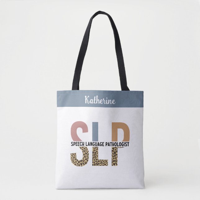 Custom SLP Speech Pathologe Leopard Print (Vorderseite)