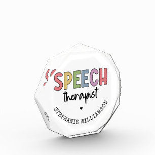 Custom SLP Speech Pathologist Speech Therapist Fotoblock