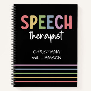 Custom SLP Speech Pathologist Speech Therapist Notizbuch