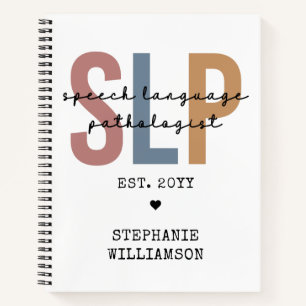 Custom SLP Speech Pathologist Speech Therapist Notizbuch