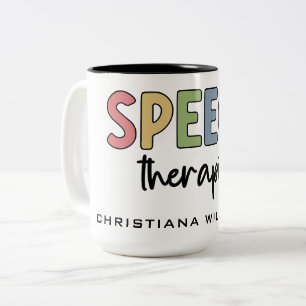 Custom SLP Speech Pathologist Speech Therapist Zweifarbige Tasse