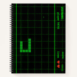 Custom Snake Game Retro NotebookSpiral Notebook Notizbuch