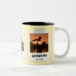 Custom Snapshot Style Mother's Day Oma Geschenk Zweifarbige Tasse