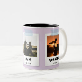 Custom Snapshot Style Mother's Day Oma Geschenk Zweifarbige Tasse