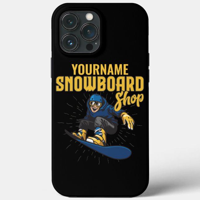 Custom Snow Boarder Snowboard Shop Big Air Case-Mate iPhone Hülle (Rückseite)