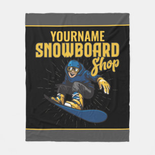 Custom Snow Boarder Snowboard Shop Big Air Fleecedecke