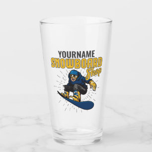 Custom Snow Boarder Snowboard Shop Big Air Glas