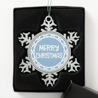 Custom Snowflake Ornament - Pewter Foto Keepake!