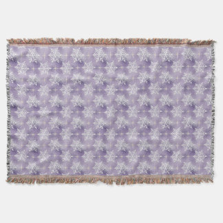 Custom Snowflake Throw Blanket Decke