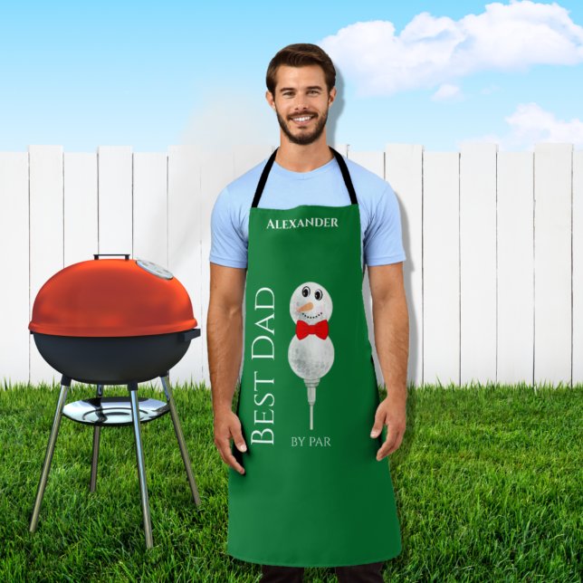 Custom Snowman Red Bowtie Black Buffalo Tasten Schürze (Von Creator hochgeladen)