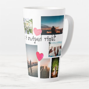 Custom SO GLÜCKLICH ICH SCHWIMMTE RICHTIGE Collag Milchtasse