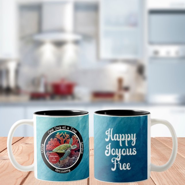 Custom Sobriety Erholung Meilenstein Geschenk - Sc Zweifarbige Tasse (Von Creator hochgeladen)