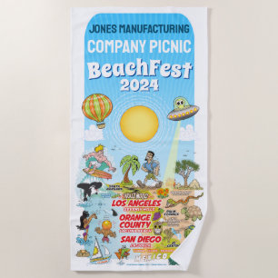 Custom SoCal Beach Handtuch