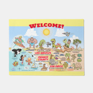 Custom SoCal Welcome Mat Fußmatte