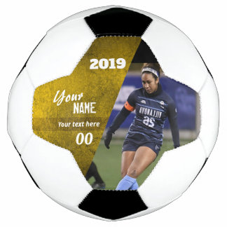 Custom Soccer Ball Gelb