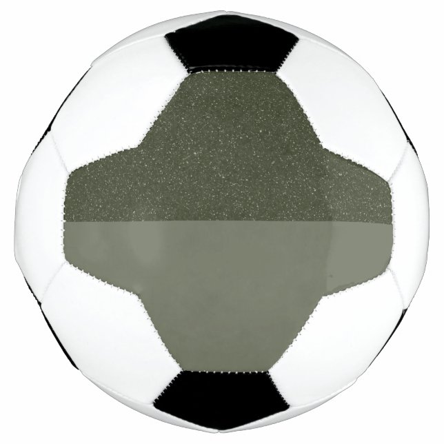 Custom Soccer Ball - Moss Green Textured Oben (Vorderseite)