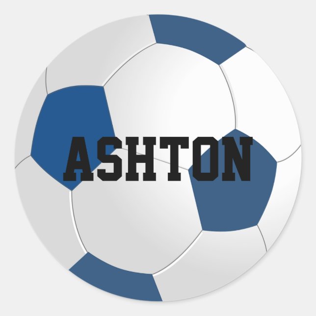 Custom Soccer Ball Sticker (Vorderseite)
