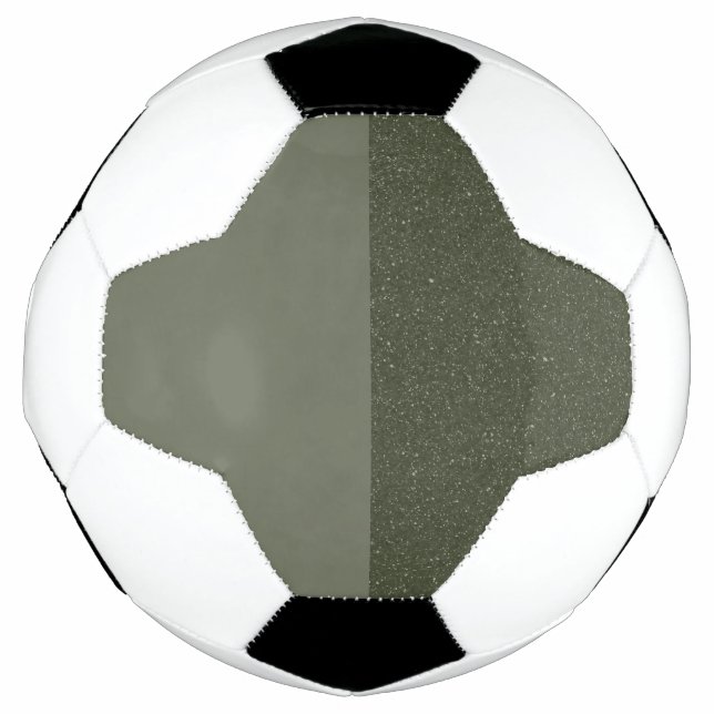 Custom Soccer Ball — Vertikal gespaltenes Moss Gre (Vorderseite)