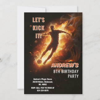 Custom Soccer birthday Invitation Einladung