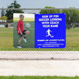 Custom Soccer Football Gecoacht Klassenunterricht Banner