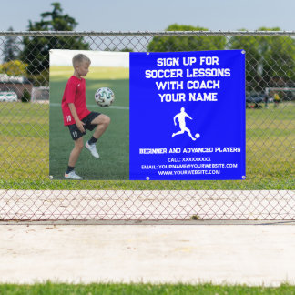 Custom Soccer Football Gecoacht Klassenunterricht Banner