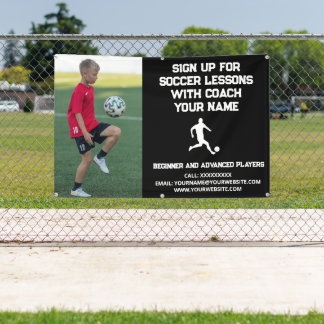 Custom Soccer Football Gecoacht Klassenunterricht Banner