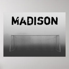 Custom Soccer (Football) Player / Team Name Poster