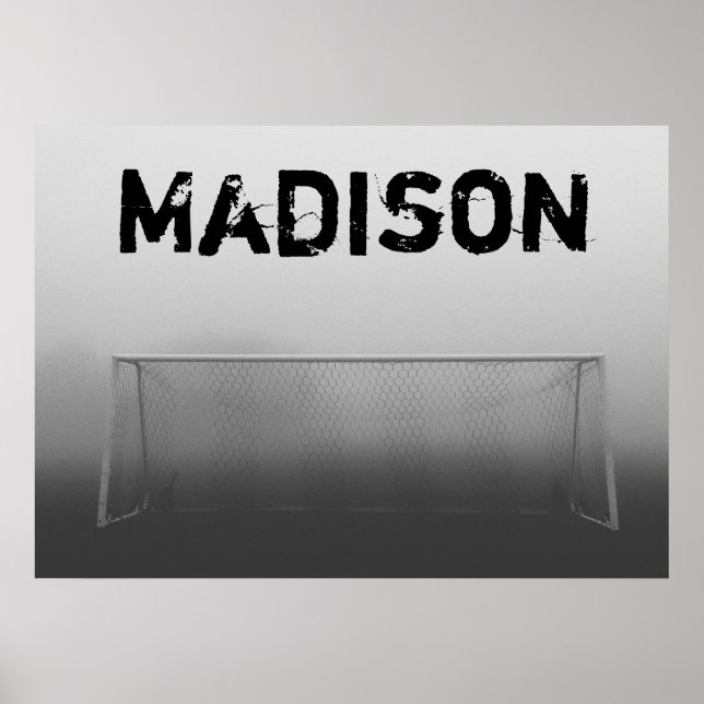 Custom Soccer (Football) Player / Team Name Poster (Vorne)