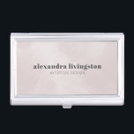 Custom Soft Blue Watercolor Moderne Typografie Visitenkarten Dose<br><div class="desc">Dieses elegante 4-Sterne-Hotel mit elegantem Interieur liegt in der Nähe des Hauptbahnhofs und bietet eine hervorragende Anbindung an die öffentlichen Verkehrsmittel. Ideal für Innenarchitekten,  Berater oder Kreative,  die ein geschliffenes und berufliches Accessoire gewollt haben. Personalisieren Sie es mit Ihrem Namen und Jobtitel,  um eine einheitliche Markenidentität zu schaffen.</div>
