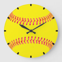 Custom Softball Wall Clock