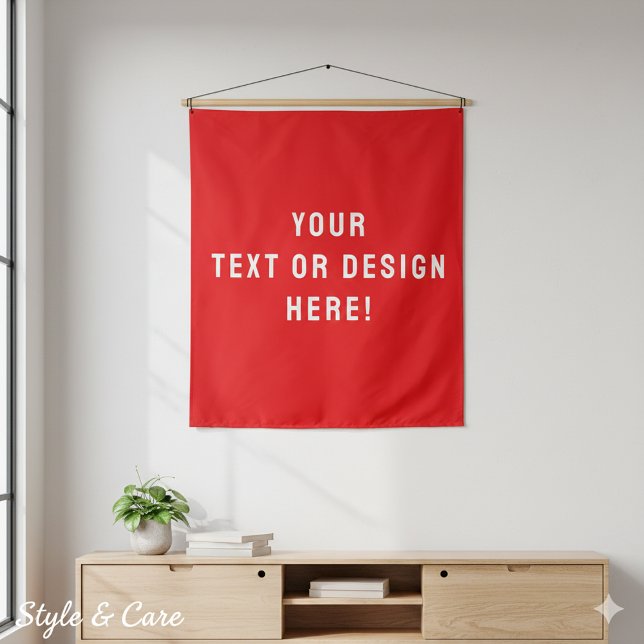 Custom Solid Red Tapestry - Personalisiert für Sie Wandteppich (Custom Solid Red Tapestry – Personalized for You)
