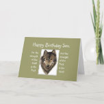 Custom Son Birthday Wolf Pack Familienangebot Karte<br><div class="desc">Denn die Stärke des Wolfs ist das Pack und die Stärke des Packs ist der Wolf Wolf und Pack Zitat - Tiersammlung Große Karte für diejenigen Familienmitglieder,  die Liebe im Freien,  Wildnis,  Wildnis und vor allem Wölfe.</div>