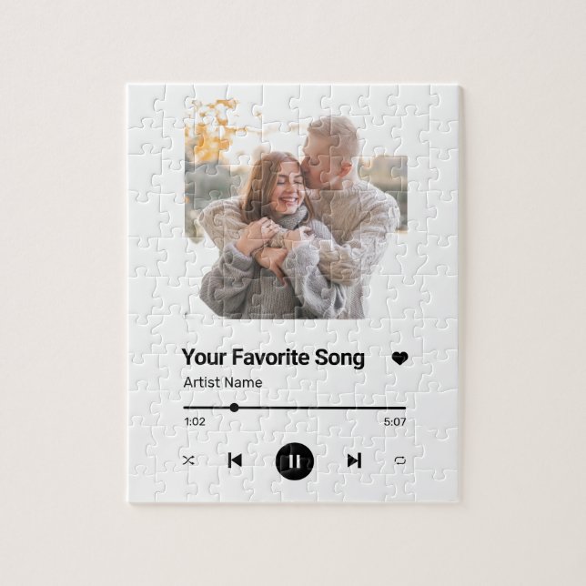 Custom Song Favorite Song One Foto Kaffee Tasse Puzzle (Vertikal)