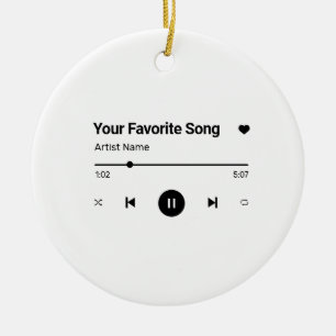 Custom Song Favorite Song One Photo Coffee Mug Keramik Ornament