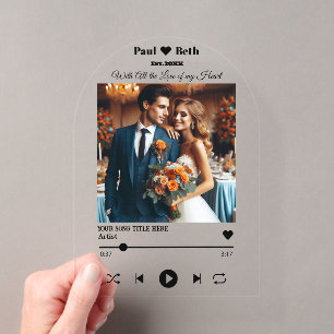Custom Song Foto Jubiläum Akrobielle Einladung