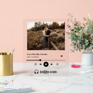 Custom Song Playlist Album Cover Acrylschild