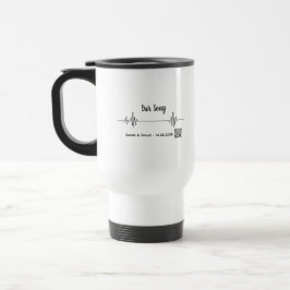 Custom Soundwave Song Code Mug-Personalized Voice  Reisebecher