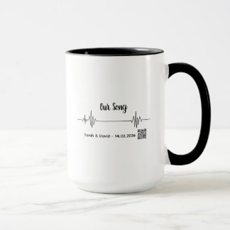 Custom Soundwave Song Code Mug-Personalized Voice  Tasse