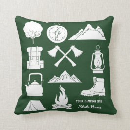 Custom Souvenir Camping Collage Campers Kissen