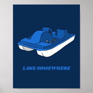 Custom Souvenir Pedal Boat Personalisiert Poster