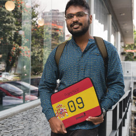 Custom Spain National Soccer Graphic Athlete Laptopschutzhülle